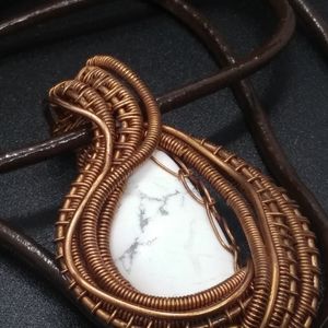 New,hand crafted wirewrap gemstone pendant
